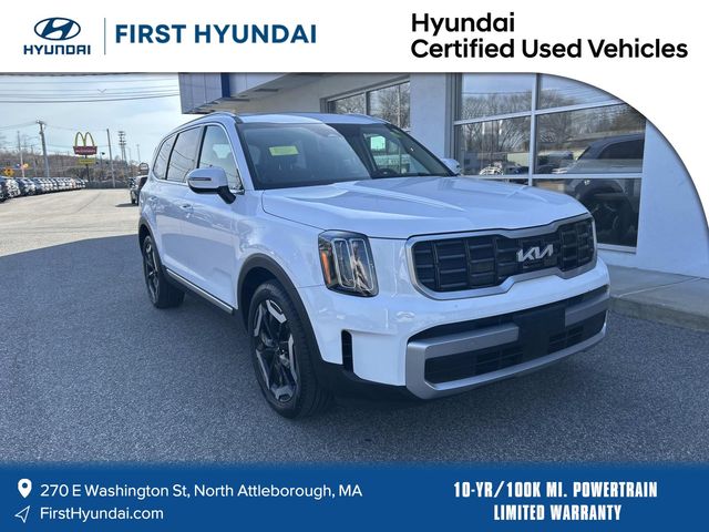 Glacial White Pearl 2023 Kia Telluride S AWD SUV / Crossover All-Wheel Drive 8-Speed Automatic