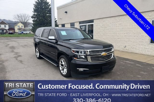 Black 2015 Chevrolet Suburban 1500 LTZ 4WD SUV / Crossover Four-Wheel Drive 6-Speed Automatic Overdrive