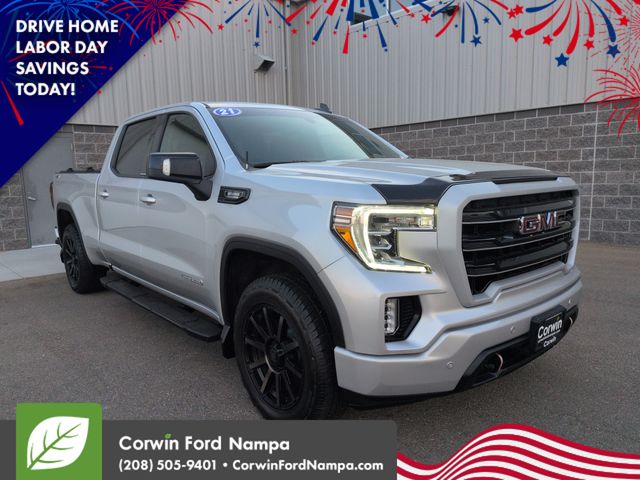 Silver 2021 GMC Sierra 1500 Pickup Truck Four-Wheel Drive Automatic