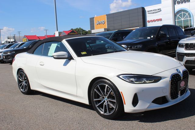 Alpine White 2021 BMW 4 Series Convertible Rear-Wheel Drive 8-Speed Automatic