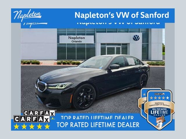 Black Sapphire Metallic 2022 BMW 5 Series 530i RWD Sedan Rear-Wheel Drive 8-Speed Automatic