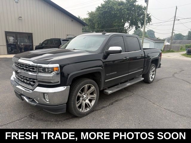 Black 2016 Chevrolet Silverado 1500 Pickup Truck Four-Wheel Drive 6-Speed Automatic Overdrive
