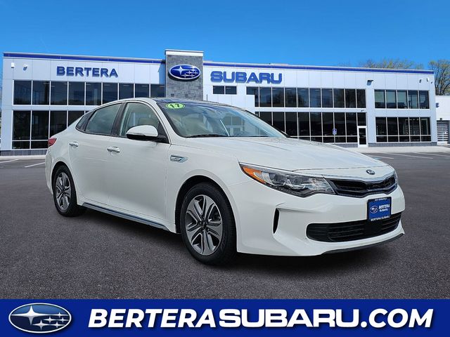 Snow White Pearl 2017 Kia Optima Hybrid Plug-In EX Sedan Front-Wheel Drive 6-Speed Automatic