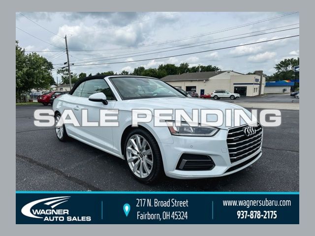 Glacier White Metallic/Black Roof 2018 Audi A5 Convertible All-Wheel Drive 7-Speed Automatic