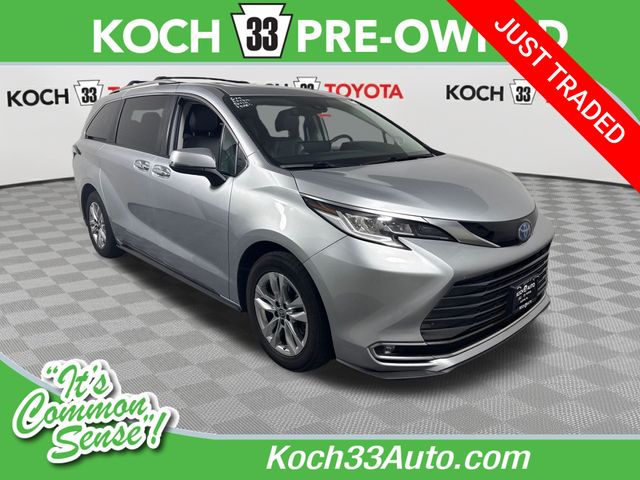 Silver 2022 Toyota Sienna Minivan All-Wheel Drive Continuously Variable Transmission