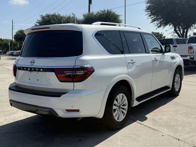 2024 Nissan Armada SV White at Texan Dodge Chrysler Jeep Ram