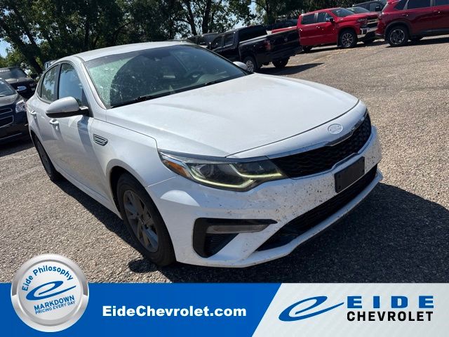 Snow White Pearl 2019 Kia Optima Sedan Front-Wheel Drive 6-Speed Automatic