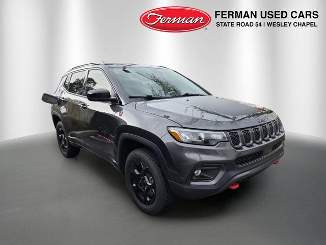 Gray (Granite Crystal Metallic Clearcoat) 2023 Jeep Compass SUV / Crossover Four-Wheel Drive 8-Speed Automatic
