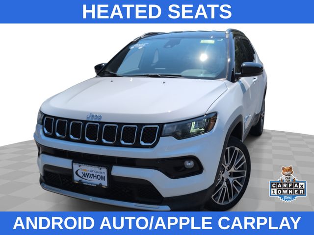 Bright White Clearcoat 2023 Jeep Compass SUV / Crossover Four-Wheel Drive 8-Speed Automatic