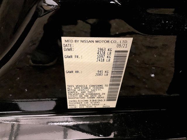 2021 Nissan Altima 2.5 SR Black at Bob Ruth Ford