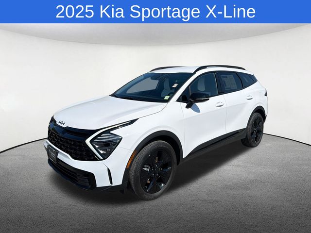 Glacial White Pearl 2025 Kia Sportage SUV / Crossover All-Wheel Drive 8-Speed Automatic