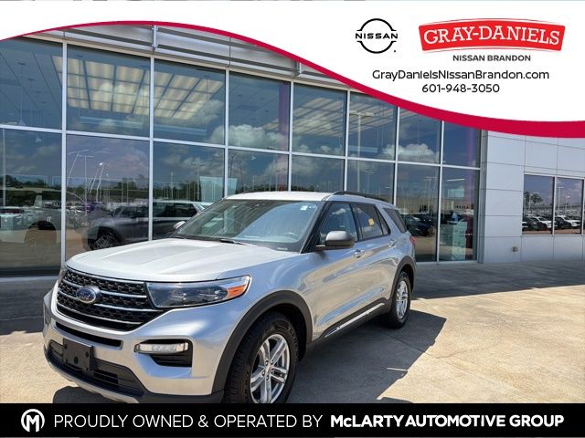 Silver Metallic 2023 Ford Explorer XLT RWD SUV / Crossover Rear-Wheel Drive Automatic