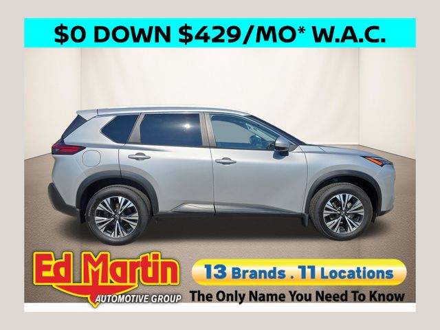Brilliant Silver Metallic 2023 Nissan Rogue SUV / Crossover All-Wheel Drive Continuously Variable Transmission