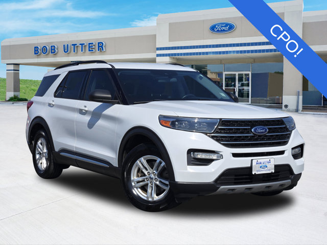 Oxford White 2020 Ford Explorer SUV / Crossover Rear-Wheel Drive Automatic