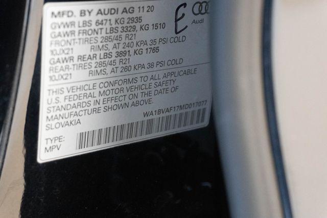 Used 2021 Audi Q8 SUV