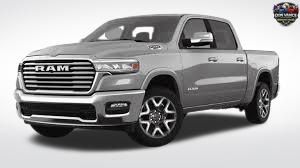 Billet Silver Metallic Clearcoat 2025 RAM 1500 Laramie Crew Cab 4WD Pickup Truck Four-Wheel Drive 8-Speed Automatic