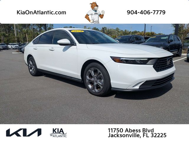 Platinum White Pearl 2024 Honda Accord EX FWD Sedan Front-Wheel Drive Continuously Variable Transmission