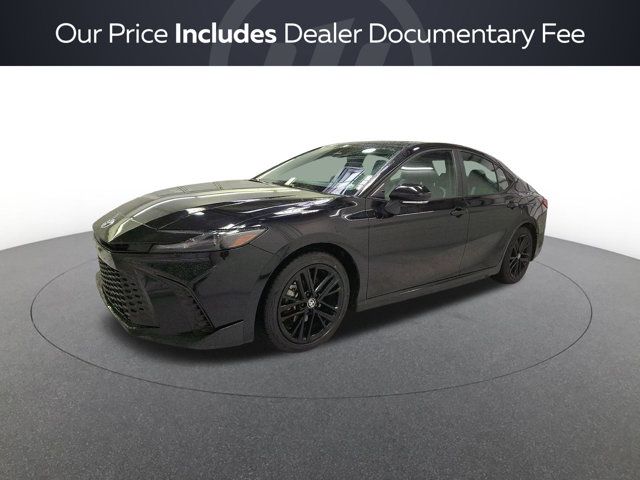 Midnight Black Metallic 2025 Toyota Camry Sedan Front-Wheel Drive Continuously Variable Transmission