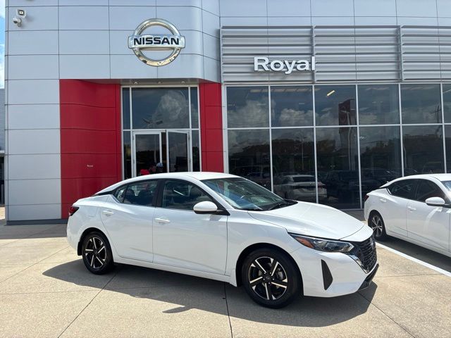White (Fresh Powder) 2024 Nissan Sentra Sedan Front-Wheel Drive Continuously Variable Transmission