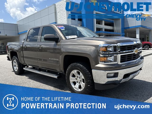 Brownstone Metallic 2015 Chevrolet Silverado 1500 Pickup Truck Four-Wheel Drive 6-Speed Automatic Overdrive
