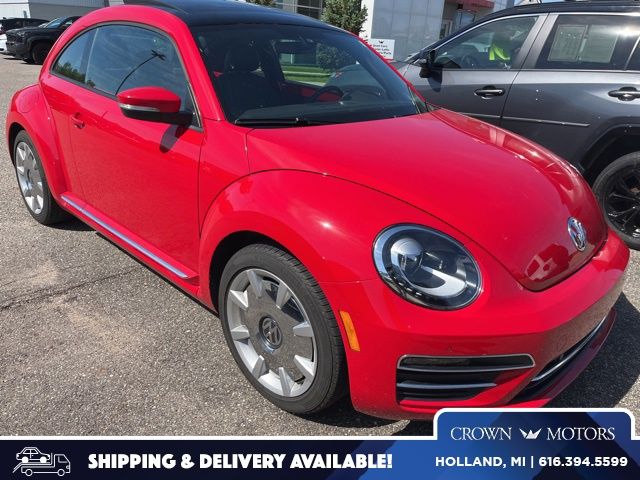 Red 2017 Volkswagen Beetle 1.8T SE Hatchback Front-Wheel Drive 6-Speed Automatic