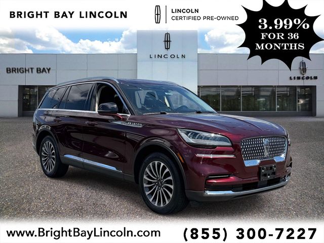 Red (Burgundy Velvet Metallic Tinted Clearcoat) 2022 Lincoln Aviator Reserve AWD SUV / Crossover All-Wheel Drive Automatic