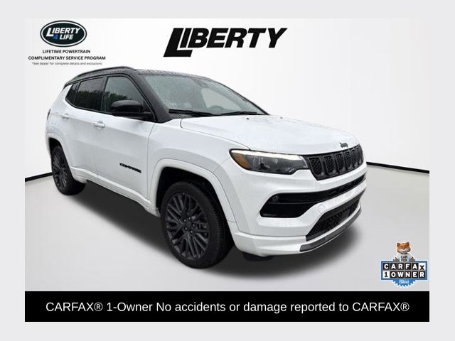 Bright White Clearcoat 2023 Jeep Compass SUV / Crossover Four-Wheel Drive Automatic
