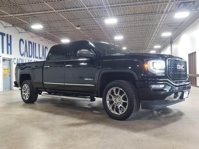 Onyx Black 2018 GMC Sierra 1500 Denali Crew Cab 4WD Pickup Truck Four-Wheel Drive 8-Speed Automatic Overdrive