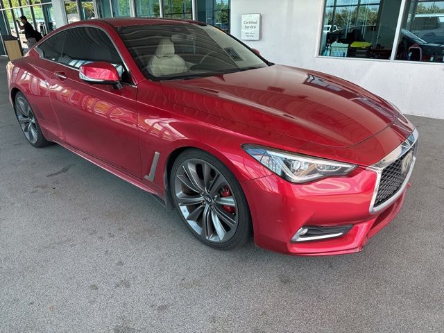Dynamic Sunstone Red 2018 INFINITI Q60 Red Sport 400 Coupe RWD Coupe Rear-Wheel Drive 7-Speed Automatic