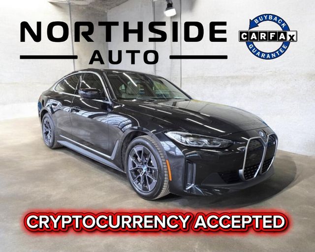 Black Sapphire Metallic 2023 BMW i4 eDrive35 Gran Coupe FWD Sedan Rear-Wheel Drive Automatic