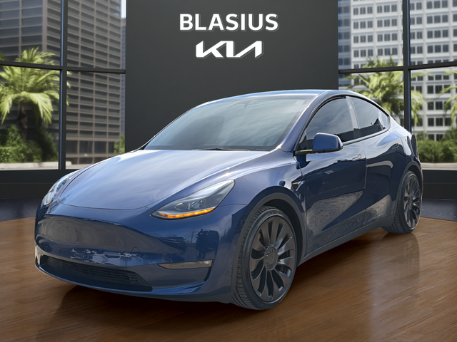 Deep Blue Metallic 2023 Tesla Model Y Performance AWD SUV / Crossover All-Wheel Drive 1-Speed Automatic
