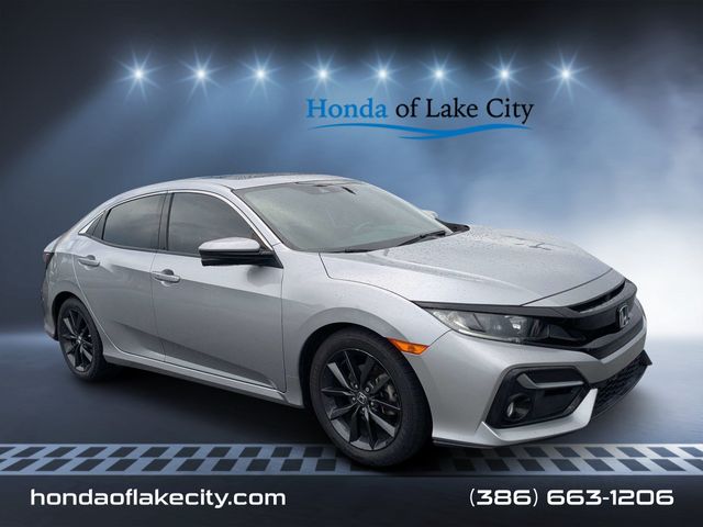 Lunar Silver Metallic 2020 Honda Civic Hatchback Hatchback Front-Wheel Drive Continuously Variable Transmission