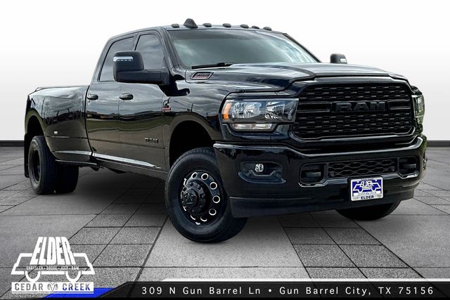 Diamond Black 2024 RAM 3500 Big Horn Crew Cab LB DRW 4WD Pickup Truck Four-Wheel Drive 6-Speed Automatic