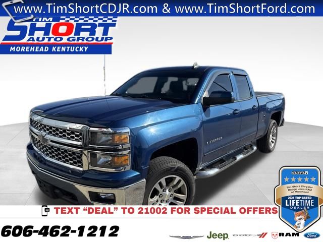Deep Ocean Blue Metallic 2015 Chevrolet Silverado 1500 Pickup Truck Four-Wheel Drive 6-Speed Automatic Overdrive
