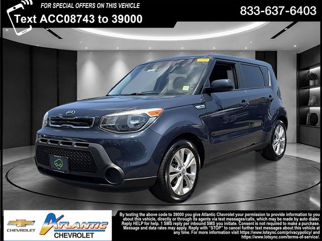 Blue 2015 Kia Soul Wagon Front-Wheel Drive 6-Speed Automatic