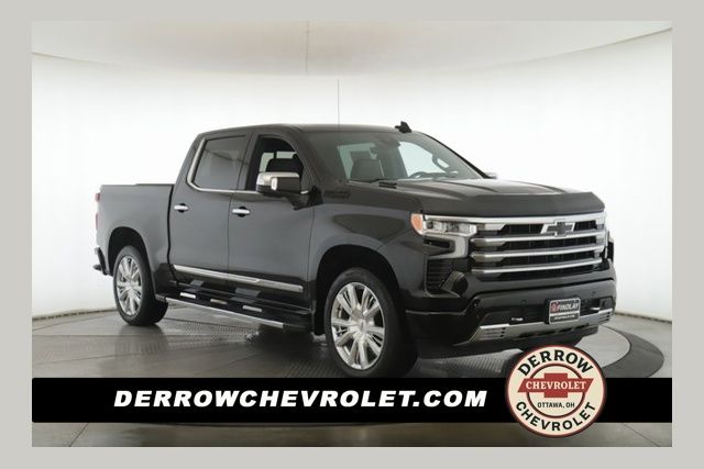 Black 2024 Chevrolet Silverado 1500 High Country Crew Cab 4WD Pickup Truck Four-Wheel Drive Automatic