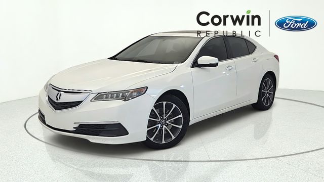 White 2015 Acura TLX Sedan Front-Wheel Drive 9-Speed Automatic