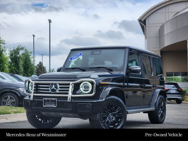 Obsidian Black Metallic 2025 Mercedes-Benz G-Class G 550 4MATIC SUV / Crossover All-Wheel Drive 9-Speed Automatic