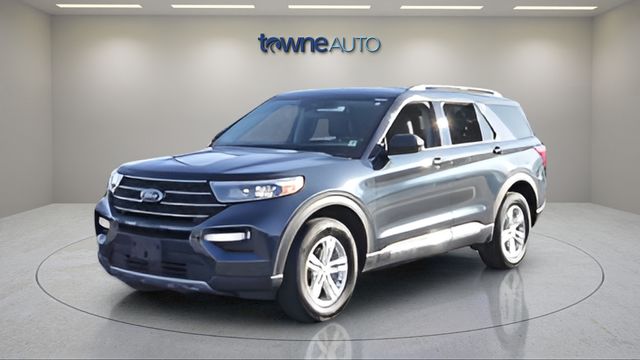 Stone Blue Metallic 2023 Ford Explorer XLT AWD SUV / Crossover All-Wheel Drive Automatic