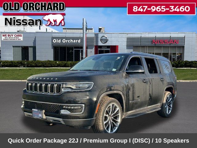 Diamond Black Crystal Pearlcoat 2022 Jeep Wagoneer SUV / Crossover Four-Wheel Drive 8-Speed Automatic