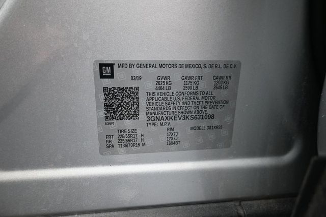 2019 Chevrolet Equinox LT Silver at Classic Elite Chevrolet Sugar Land