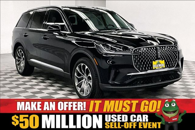 Infinite Black Metallic Clearcoat 2025 Lincoln Aviator SUV / Crossover All-Wheel Drive 10-Speed Automatic