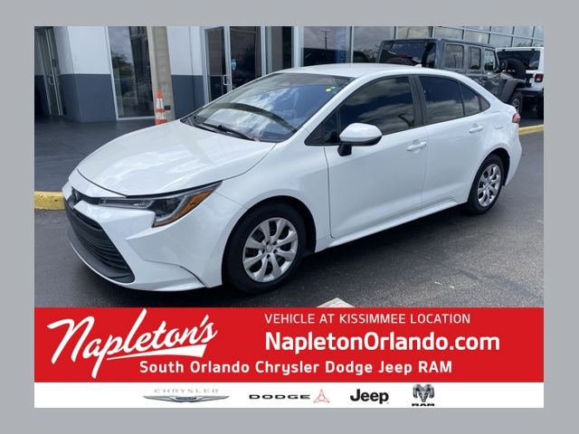 Pearl 2024 Toyota Corolla LE FWD Sedan Front-Wheel Drive Continuously Variable Transmission