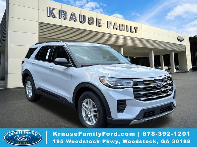 Space White Metallic 2026 Ford Explorer SUV / Crossover Rear-Wheel Drive Automatic