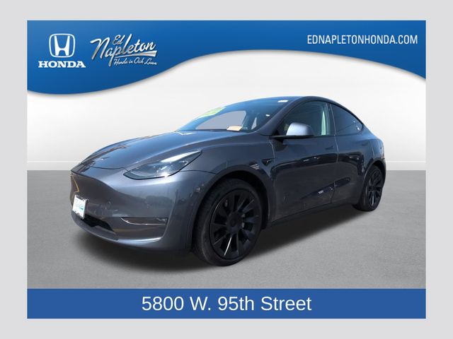 Gray 2022 Tesla Model Y Long Range AWD SUV / Crossover All-Wheel Drive 1-Speed Automatic