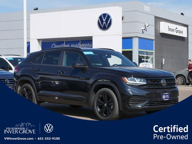 Deep Black Pearl 2023 Volkswagen Atlas Cross Sport SEL R-Line Black 4Motion SUV / Crossover All-Wheel Drive 8-Speed Automatic