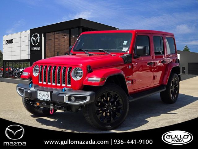 Firecracker Red Clearcoat 2022 Jeep Wrangler 4xe Sahara 4WD SUV / Crossover Four-Wheel Drive 8-Speed Automatic