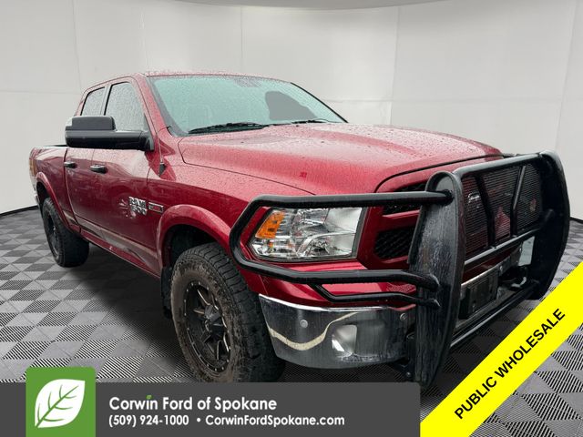 Deep Cherry Red Crystal Pearlcoat 2015 RAM 1500 Outdoorsman Quad Cab 4WD Pickup Truck Four-Wheel Drive 8-Speed Automatic