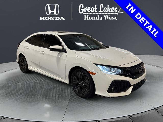 White Orchid Pearl 2019 Honda Civic Hatchback EX FWD Hatchback Front-Wheel Drive Continuously Variable Transmission