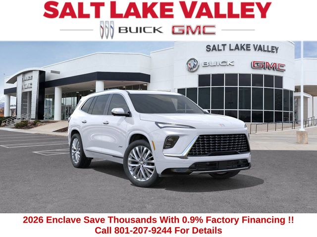 iridescent white tricoat 2026 Buick Enclave Avenir AWD SUV / Crossover Four-Wheel Drive 8-Speed Automatic